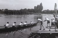 La Ruderregatta Eisenbahnbruecke